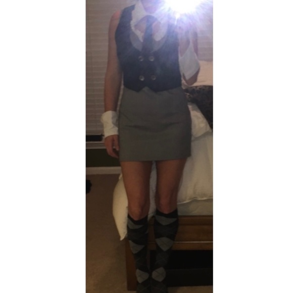 ROMA Sexy Librarian Bodycon Halloween 4pc Costume Set Cosplay Set Size M/L - Picture 13 of 14